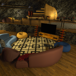 Cozy Cave VRChat Ready World Udon Sdk3