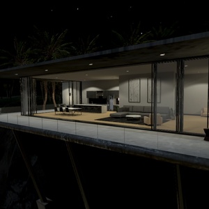 Cliffside Modern Home VRChat Udon World