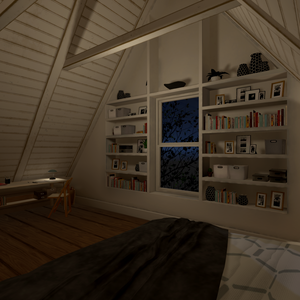 VRChat World Single Attic Room