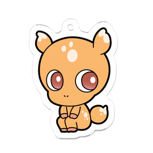 動物占い® アクリルキーホルダー こじか（子供キャラ）