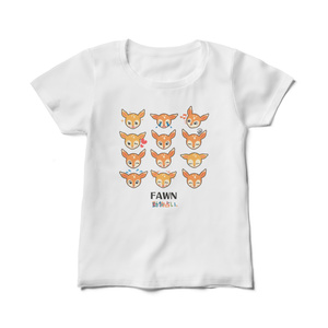 動物占い® Tシャツ アニモフェイスイデザイン -こじか-