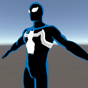 90s Animated Series Symbiote Spider-Man VRC Avatar