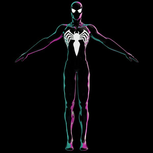 Comic Book Symbiote Spider-man VRC Model Unity Package