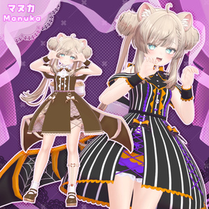 〖VRChat衣装〗あまがみ★バットロリータ〖8アバター+互換アバター対応〗 缩略图 13