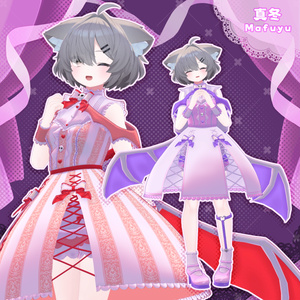 〖VRChat衣装〗あまがみ★バットロリータ〖8アバター+互換アバター対応〗 缩略图 17