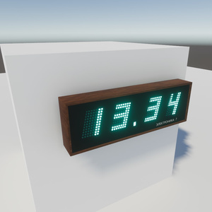 Russian Soviet Digital Clock Electronica 7 for VRChat Worlds and Unity