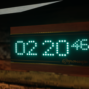 Russian Soviet Digital Clock Voronezh for VRChat Worlds and Unity