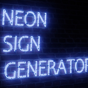 [Blender][Unity] Neon Sign Generator