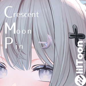 【MA対応】Crescent Moon Pin 【VRChat想定】