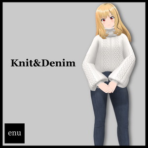 Knit&Denim set【Vivi対応】