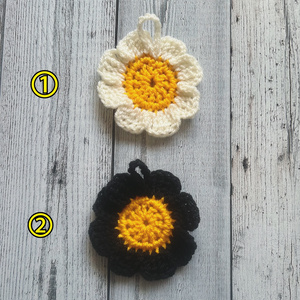 アクリルたわし　花