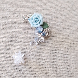 雫と緑の硝子花ピアス - Luire Factory - BOOTH