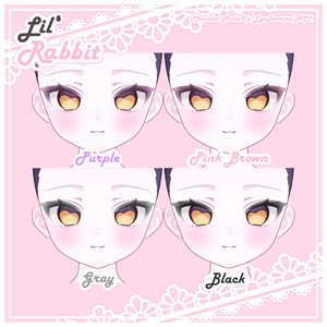 【Chocolat/ショコラ】Lil' Rabbit MakeUp&EyeTexture&ACC SET 缩略图 6