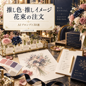 推し色・推しイメージ花束の注文｜コピペで使えるAIプロンプト30選