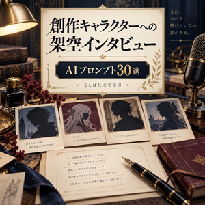 創作キャラクターへの架空インタビュー｜コピペで使えるAIプロンプト30選