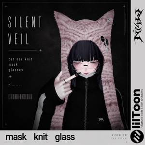 眼鏡 マスク ニット帽子    Silent Veil