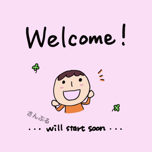 ☆単品☆Web会議・カメラオフ時使用アイコン「Welcome!」【こんにちは英語版】