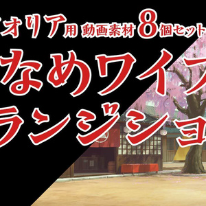 ココフォリア用 動画素材「ななめワイプトランジション」8個セット