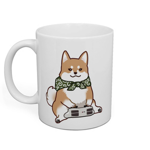 柴犬まるちぃマグカップ（左利き用）