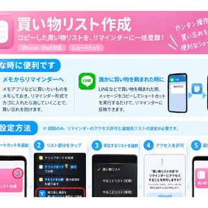 買い物リスト一括登録｜iPhoneショートカット