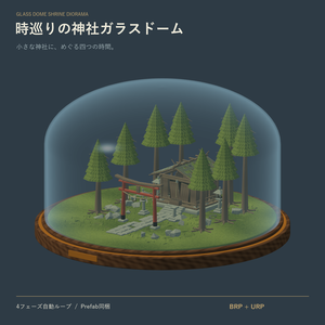【Unity/VRChat】時巡りの神社ガラスドーム