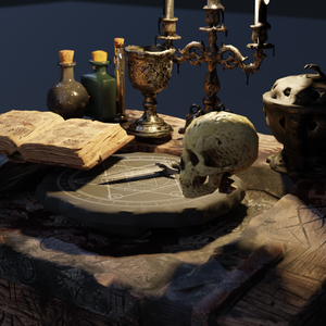 Forbidden Ritual Props - 禁忌の儀式セット -【ホラー3Dアセット / VRChat対応】