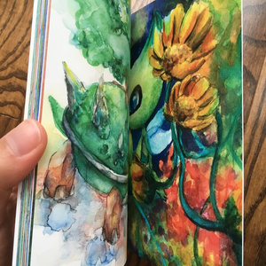 透明水彩イラスト集 蒼い雫