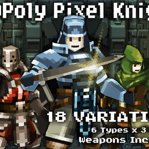 LowPolyPixelKnight（旧:ローレゾモデル[Fighter]）