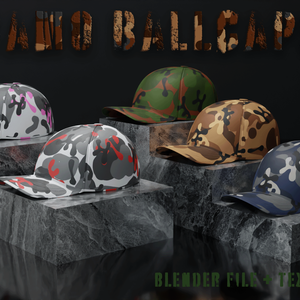 Military Camo Ballcap 5 Pack - Blender