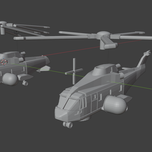 [STLデータ販売]　1/700　AW-101 Merlin HM2 ASac Crowsnest