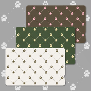 diagonal-grid-paw　ICカードステッカー