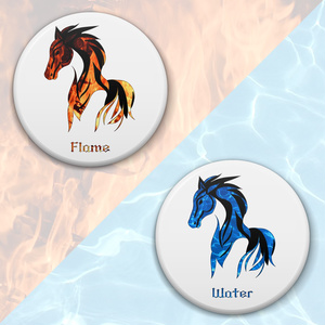 Horse　缶バッジ