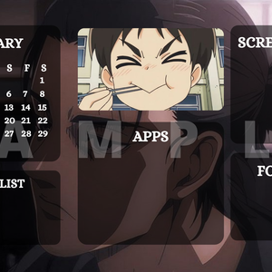 2022 Attack on Titan/ Shingeki no Kyojin Anime Themed Organized Desktop Wallpaper Calendar