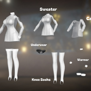 『Winter Sweater In House』 [For 22 Female Avatar] 缩略图 3