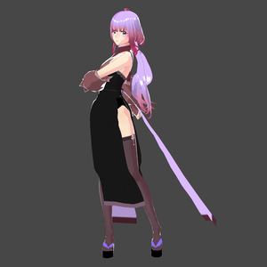 pink dress + thighs and shoes (for vroid)