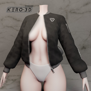 Kido -  Streetwear Bomber Jacket Top - Modular Avatar Ready - 12 Designs