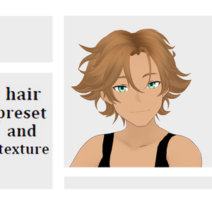 ☕ Male Hair preset 🪶 【VRoid】