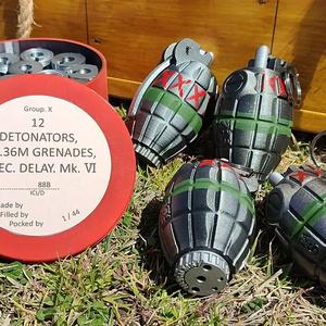 【 3D STL 】Grenade No.36M Mk.1 “Mills Bomb” Firecracer Video Available