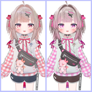 【リュミィ】かわいいチェック【デフォルト衣装用テクスチャ】 缩略图 2