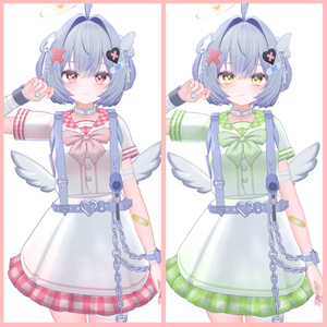 【カプリィナ】チェック柄セーラー【デフォルト衣装用テクスチャ】 缩略图 4