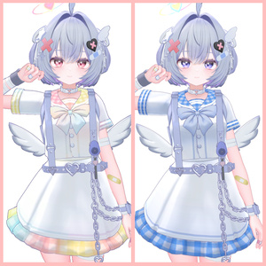 【カプリィナ】チェック柄セーラー【デフォルト衣装用テクスチャ】 缩略图 2
