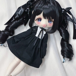 カカ星球】【6-7inch】ドールウィッグ おさげツインテール