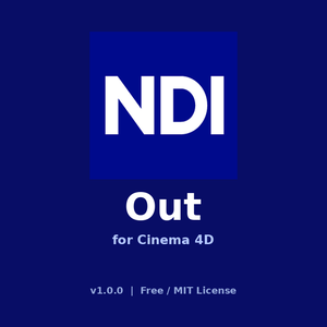 【無料】NDI Out for Cinema 4D 
