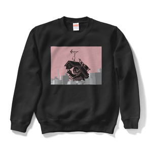 スウェット『ちいさめ借家怪獣アパートン』Black