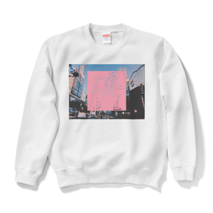 スウェット「透過する情景」White