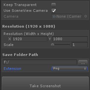 Editor High Resolution Screenshot【Unity Editor拡張】