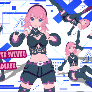 Blender3Dキャラクターモデル制作します★ゲームキャラ・VTuber向け【VRアプリ・MMD対応】