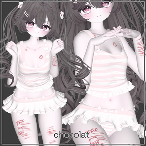 ルルネ対応 ♡ sleep bite:cat cut blood texture ♡ 他５アバター追加対応 缩略图 7