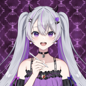 [프리 소재] 펜을 들고 손 [Vtuber]