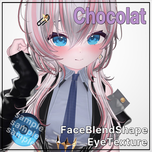 💜 ショコラ / Chocolat 💜 目テクスチャ & ブレンドシェイプ Eye Texture & BlendShape -Kemono-
